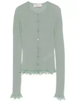 Кардиган с салатовым подолом Blumarine, зеленый