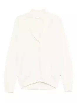 Кардиган с шалевым воротником в рубчик Barena, нейтральный