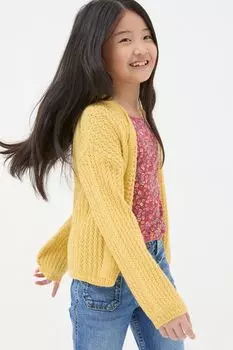 Кардиган с толстым лицом Fat Face, желтый