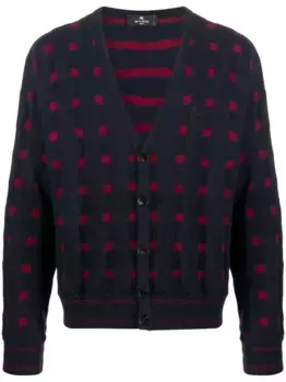 Кардиган с узором ETRO, синий
