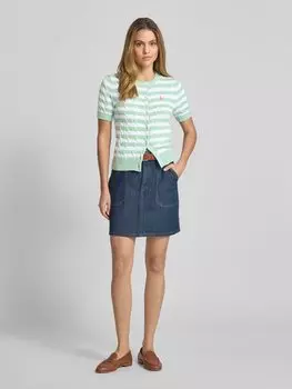 Кардиган с узором «косы» Polo Ralph Lauren, светло-голубой