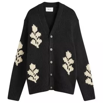 Кардиган с узором «Мика» Nn07, черный