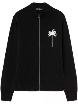 Кардиган с узором Palm Angels, черный