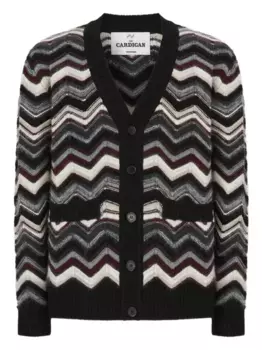 Кардиган с узором шеврон Missoni, черный