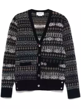 Кардиган с узором THOM BROWNE, синий