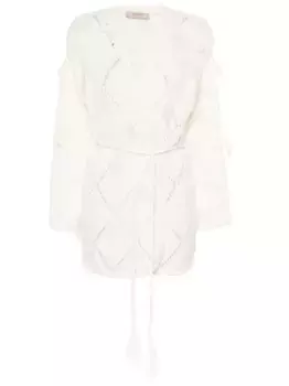 Кардиган с узором TWINSET, нейтральный