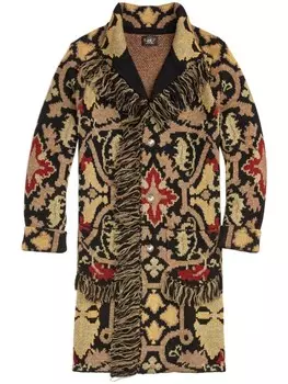 Кардиган с узором вязки интарсия Ralph Lauren RRL, нейтральный цвет