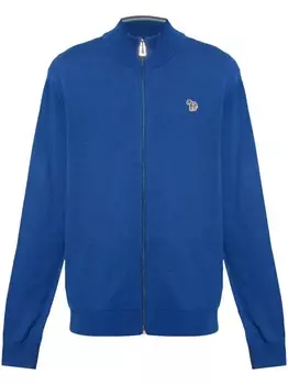 Кардиган с узором «зебра» PS Paul Smith, синий