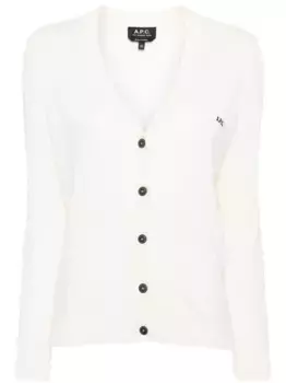 Кардиган с V-образным вырезом A.P.C., желтый