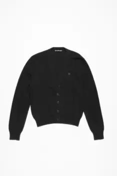 Кардиган с V-образным вырезом Acne Studios, Black