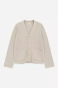 Кардиган с V-образным вырезом Arket, серый