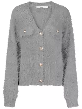 Кардиган с V-образным вырезом b+ab, серый