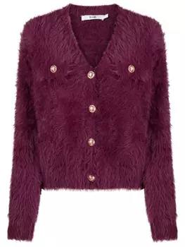 Кардиган с V-образным вырезом b+ab, фиолетовый