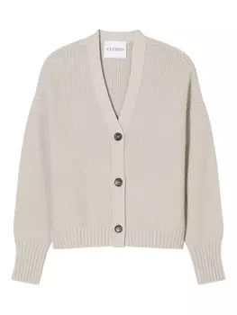 Кардиган с V-образным вырезом Closed, нейтральный