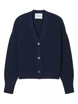 Кардиган с V-образным вырезом Closed, синий