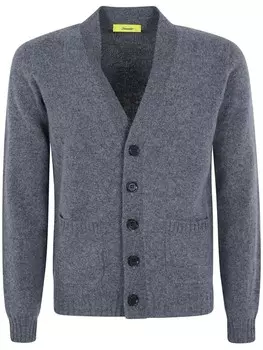 Кардиган с V-образным вырезом Drumohr, серый