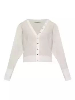 Кардиган с V-образным вырезом и пуговицами AllSaints, белый