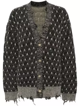 Кардиган с V-образным вырезом JNBY, черный