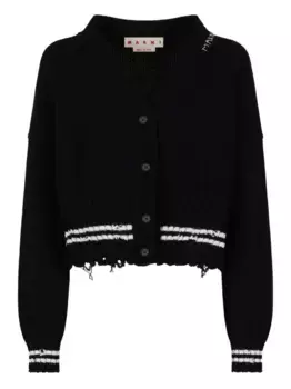 Кардиган с V-образным вырезом Marni, черный