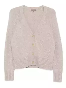 Кардиган с V-образным вырезом N.Peal, нейтральный