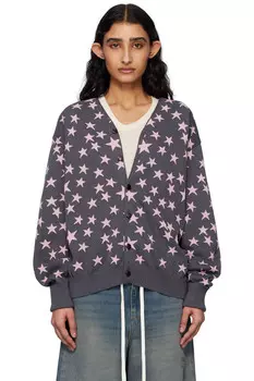 Кардиган с V-образным вырезом Needles, цвет charcoal