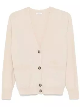 Кардиган с V-образным вырезом Peserico, нейтральный цвет