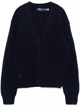 Кардиган с V-образным вырезом Polo Ralph Lauren, синий