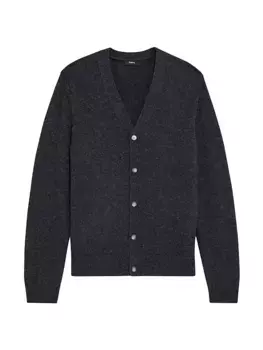 Кардиган с V-образным вырезом Theory, цвет charcoal heather