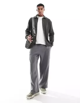 Кардиган с воротником цвета хаки River Island