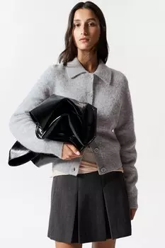 Кардиган с воротником & Other Stories, серый