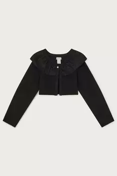 Кардиган с воротником оверсайз Monsoon, черный