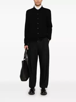 Кардиган с воротником-поло Peserico, черный