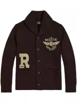 Кардиган с воротником-шалькой Ralph Lauren RRL, коричневый