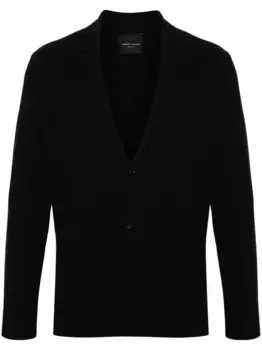 Кардиган с воротником-шалькой Roberto Collina, черный