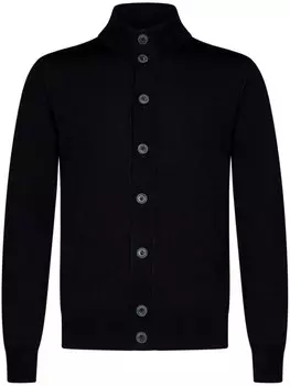 Кардиган с воротником-стойкой FRANZESE COLLECTION, черный