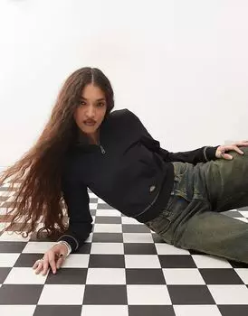 Кардиган с воротником-воронкой и застежкой-молнией черного цвета Dickies