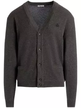 Кардиган с вышитым логотипом Bally, серый