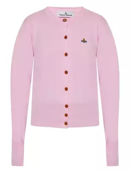 Кардиган с вышитыми шарами Vivienne Westwood, розовый