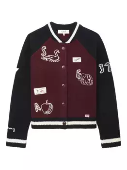 Кардиган с вышивкой «Арчер» Sea, синий