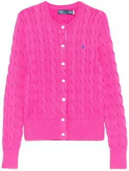 Кардиган с вышивкой Polo Pony Polo Ralph Lauren, розовый