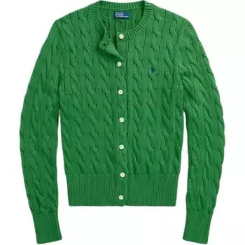 Кардиган с вышивкой Polo Pony Polo Ralph Lauren, зеленый