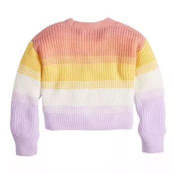 Кардиган с вышивкой Shaker Stitch для малышей Jumping Beans Jumping Beans, розовый