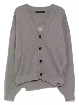 Кардиган с вышивкой SONGZIO, серый