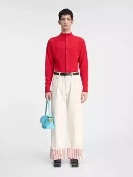 Кардиган с высоким воротником Питатто Jacquemus, красный