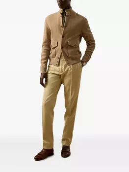 Кардиган с высоким воротом Ralph Lauren Purple Label, нейтральный