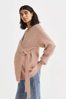 Кардиган с запахом MAMA Before &amp; After H&amp;M, античный розовый