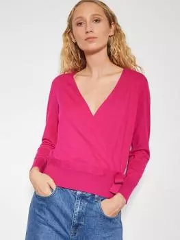 Кардиган с запахом от райли Monsoon, цвет Bright Pink