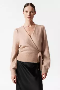 Кардиган с запахом & Other Stories, бежевый