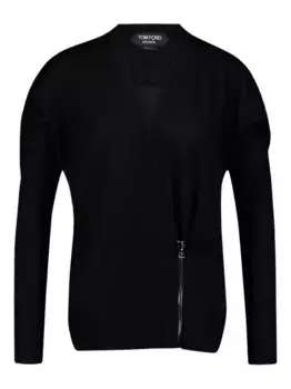 Кардиган с запахом спереди TOM FORD, черный