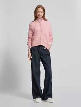 Кардиган с застежкой-молнией, модель «SIA» Selected Femme, розовый